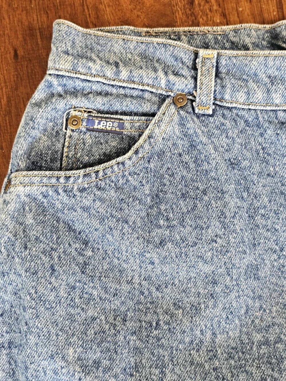 Vintage Lee 305 Relaxed Fit Tapered Mom Jeans High Rise 14 Pet